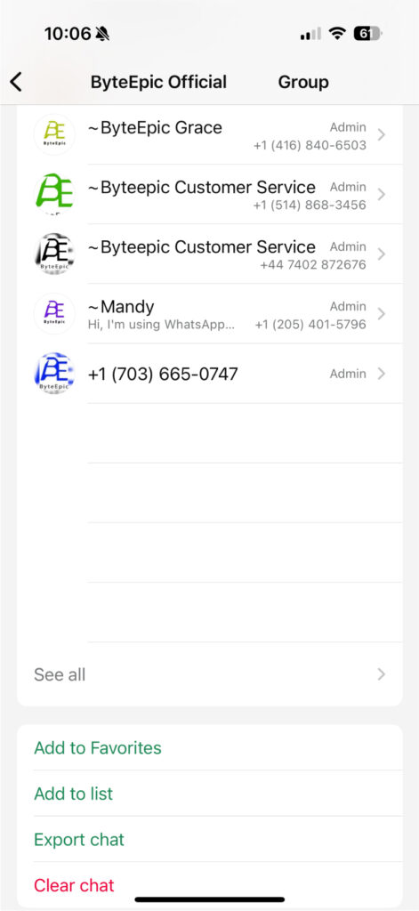 Exposing the ByteEpic Scam 2 ByteEpic Scam ByteEpic Group of admins Scam